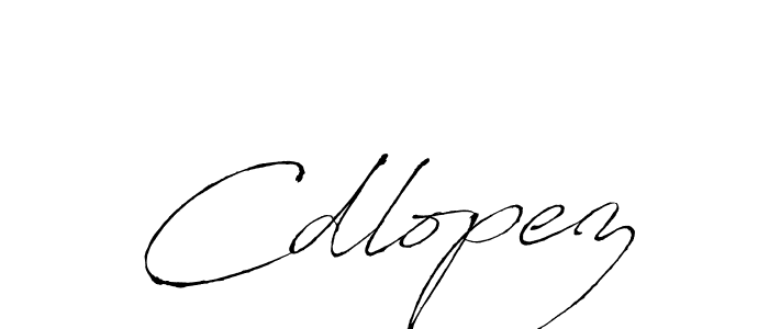 The best way (Antro_Vectra) to make a short signature is to pick only two or three words in your name. The name Cdlopez include a total of six letters. For converting this name. Cdlopez signature style 6 images and pictures png