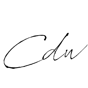 Also we have Cdw name is the best signature style. Create professional handwritten signature collection using Antro_Vectra autograph style. Cdw signature style 6 images and pictures png