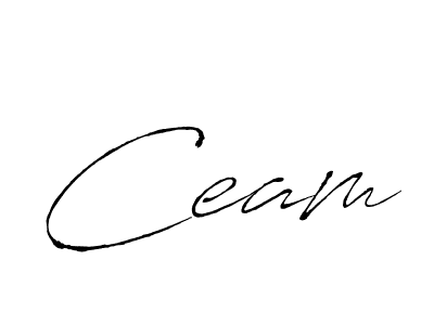 How to make Ceam signature? Antro_Vectra is a professional autograph style. Create handwritten signature for Ceam name. Ceam signature style 6 images and pictures png