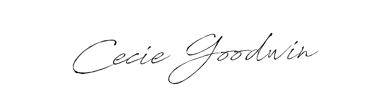 How to make Cecie Goodwin name signature. Use Antro_Vectra style for creating short signs online. This is the latest handwritten sign. Cecie Goodwin signature style 6 images and pictures png