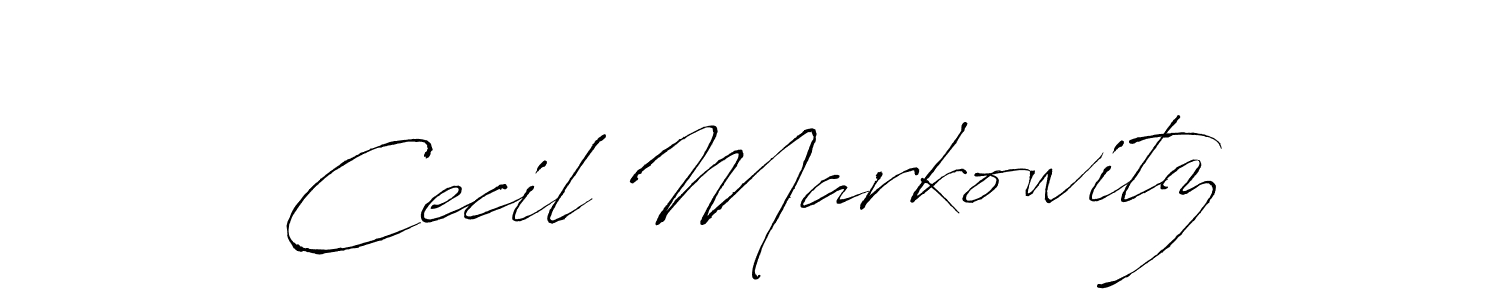 How to make Cecil Markowitz name signature. Use Antro_Vectra style for creating short signs online. This is the latest handwritten sign. Cecil Markowitz signature style 6 images and pictures png