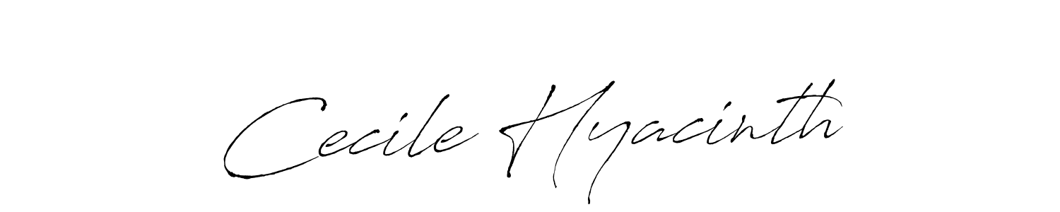 It looks lik you need a new signature style for name Cecile Hyacinth. Design unique handwritten (Antro_Vectra) signature with our free signature maker in just a few clicks. Cecile Hyacinth signature style 6 images and pictures png