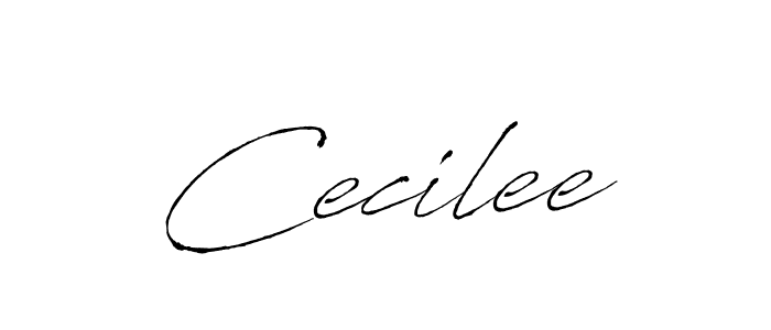 Use a signature maker to create a handwritten signature online. With this signature software, you can design (Antro_Vectra) your own signature for name Cecilee. Cecilee signature style 6 images and pictures png