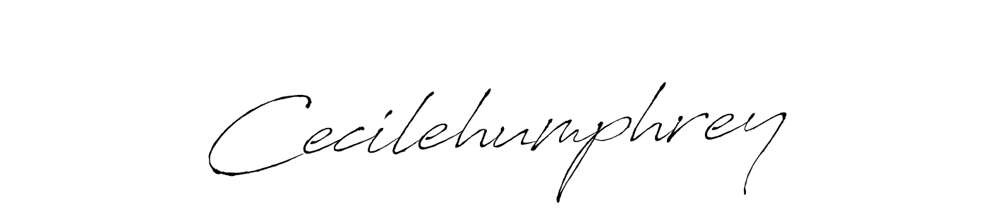 Make a beautiful signature design for name Cecilehumphrey. With this signature (Antro_Vectra) style, you can create a handwritten signature for free. Cecilehumphrey signature style 6 images and pictures png