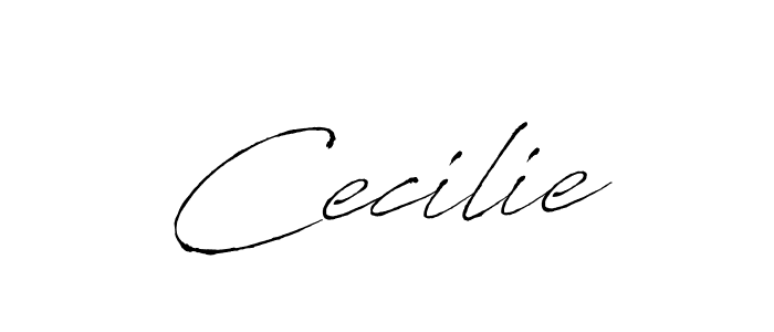 Cecilie stylish signature style. Best Handwritten Sign (Antro_Vectra) for my name. Handwritten Signature Collection Ideas for my name Cecilie. Cecilie signature style 6 images and pictures png