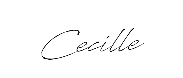 How to make Cecille signature? Antro_Vectra is a professional autograph style. Create handwritten signature for Cecille name. Cecille signature style 6 images and pictures png