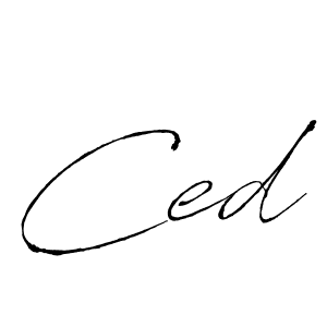 The best way (Antro_Vectra) to make a short signature is to pick only two or three words in your name. The name Ced include a total of six letters. For converting this name. Ced signature style 6 images and pictures png