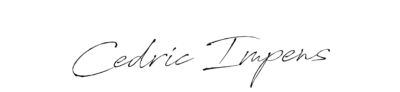 Cedric Impens stylish signature style. Best Handwritten Sign (Antro_Vectra) for my name. Handwritten Signature Collection Ideas for my name Cedric Impens. Cedric Impens signature style 6 images and pictures png