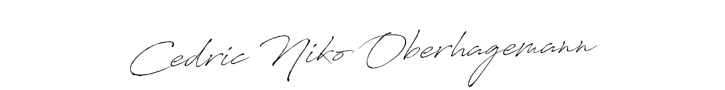 How to make Cedric Niko Oberhagemann name signature. Use Antro_Vectra style for creating short signs online. This is the latest handwritten sign. Cedric Niko Oberhagemann signature style 6 images and pictures png