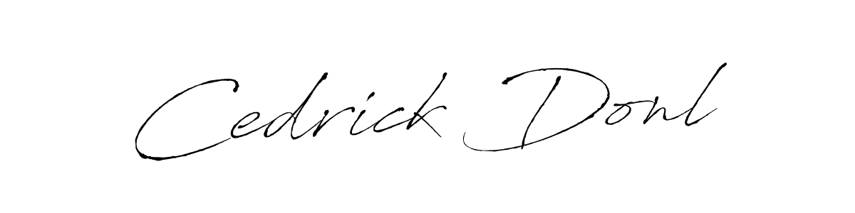 How to make Cedrick Donl name signature. Use Antro_Vectra style for creating short signs online. This is the latest handwritten sign. Cedrick Donl signature style 6 images and pictures png