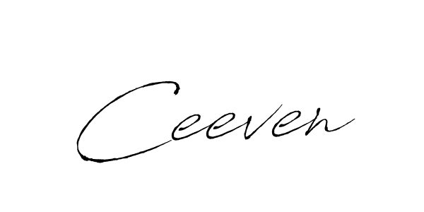 Similarly Antro_Vectra is the best handwritten signature design. Signature creator online .You can use it as an online autograph creator for name Ceeven. Ceeven signature style 6 images and pictures png