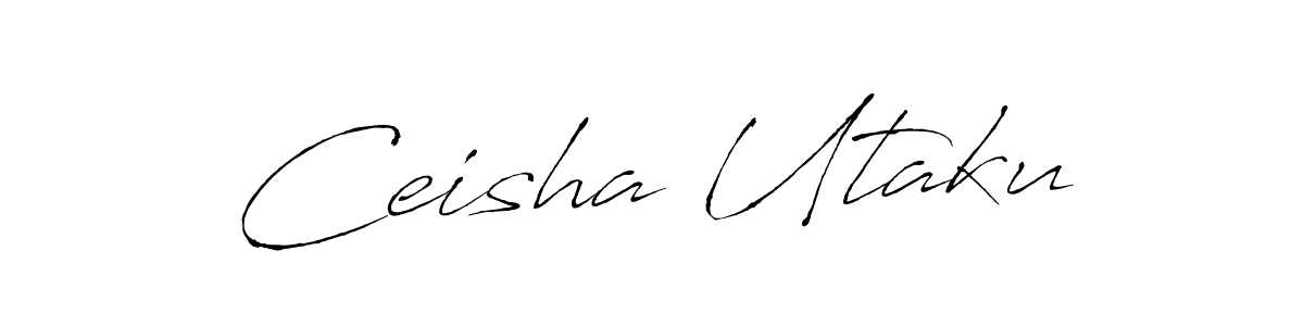 Ceisha Utaku stylish signature style. Best Handwritten Sign (Antro_Vectra) for my name. Handwritten Signature Collection Ideas for my name Ceisha Utaku. Ceisha Utaku signature style 6 images and pictures png