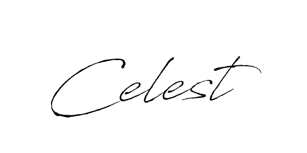 Celest stylish signature style. Best Handwritten Sign (Antro_Vectra) for my name. Handwritten Signature Collection Ideas for my name Celest. Celest signature style 6 images and pictures png