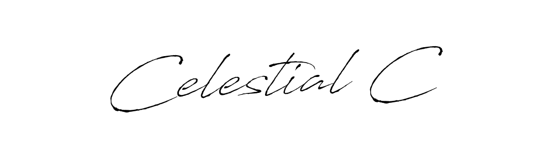 How to make Celestial C signature? Antro_Vectra is a professional autograph style. Create handwritten signature for Celestial C name. Celestial C signature style 6 images and pictures png