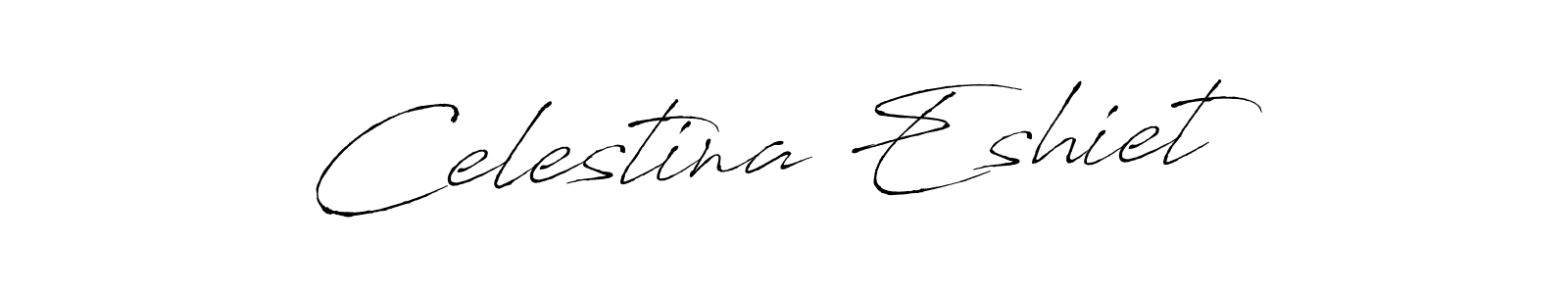 This is the best signature style for the Celestina Eshiet name. Also you like these signature font (Antro_Vectra). Mix name signature. Celestina Eshiet signature style 6 images and pictures png