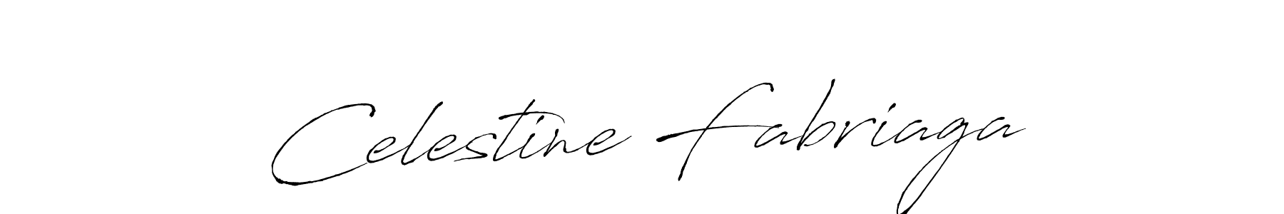 Celestine Fabriaga stylish signature style. Best Handwritten Sign (Antro_Vectra) for my name. Handwritten Signature Collection Ideas for my name Celestine Fabriaga. Celestine Fabriaga signature style 6 images and pictures png