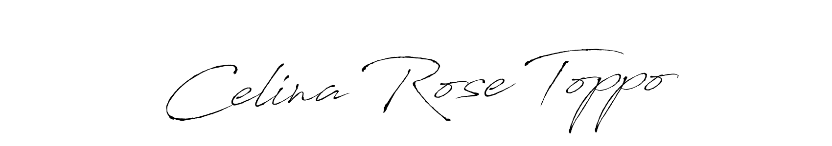 You should practise on your own different ways (Antro_Vectra) to write your name (Celina Rose Toppo) in signature. don't let someone else do it for you. Celina Rose Toppo signature style 6 images and pictures png