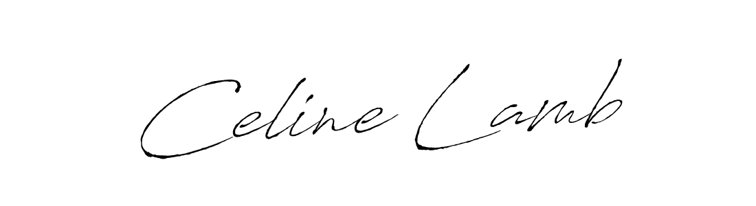 Celine Lamb stylish signature style. Best Handwritten Sign (Antro_Vectra) for my name. Handwritten Signature Collection Ideas for my name Celine Lamb. Celine Lamb signature style 6 images and pictures png