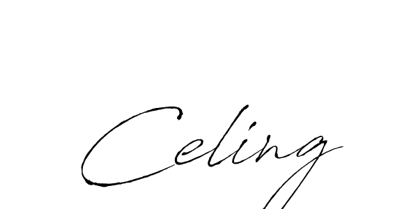 How to make Celing name signature. Use Antro_Vectra style for creating short signs online. This is the latest handwritten sign. Celing signature style 6 images and pictures png