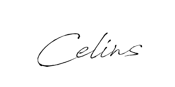 You should practise on your own different ways (Antro_Vectra) to write your name (Celins) in signature. don't let someone else do it for you. Celins signature style 6 images and pictures png