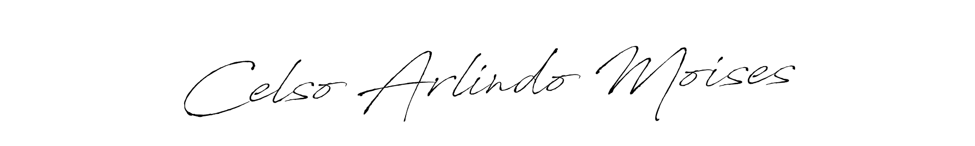 Create a beautiful signature design for name Celso Arlindo Moises. With this signature (Antro_Vectra) fonts, you can make a handwritten signature for free. Celso Arlindo Moises signature style 6 images and pictures png