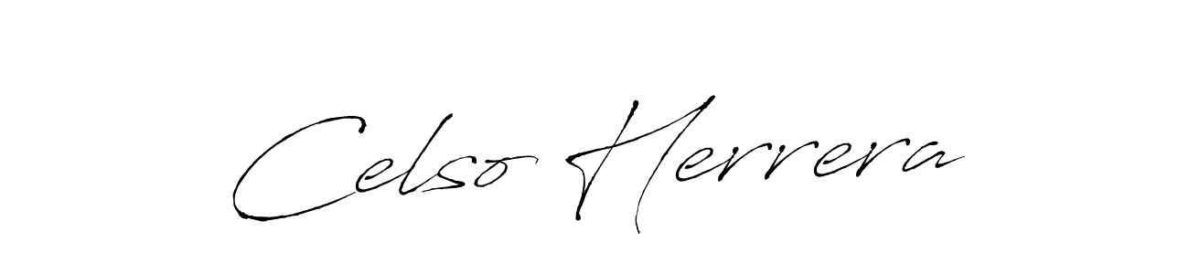 Make a beautiful signature design for name Celso Herrera. With this signature (Antro_Vectra) style, you can create a handwritten signature for free. Celso Herrera signature style 6 images and pictures png