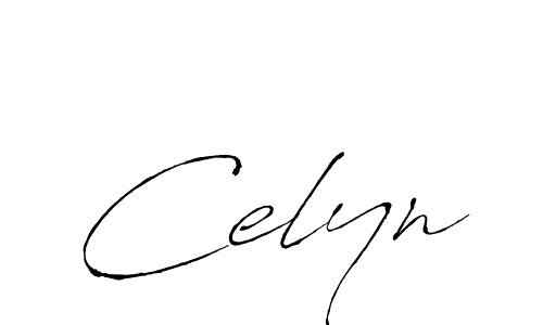 Celyn stylish signature style. Best Handwritten Sign (Antro_Vectra) for my name. Handwritten Signature Collection Ideas for my name Celyn. Celyn signature style 6 images and pictures png