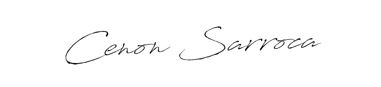How to make Cenon Sarroca signature? Antro_Vectra is a professional autograph style. Create handwritten signature for Cenon Sarroca name. Cenon Sarroca signature style 6 images and pictures png