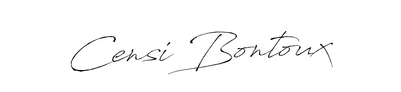 How to make Censi Bontoux signature? Antro_Vectra is a professional autograph style. Create handwritten signature for Censi Bontoux name. Censi Bontoux signature style 6 images and pictures png