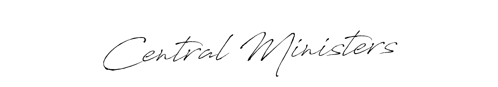 The best way (Antro_Vectra) to make a short signature is to pick only two or three words in your name. The name Central Ministers include a total of six letters. For converting this name. Central Ministers signature style 6 images and pictures png