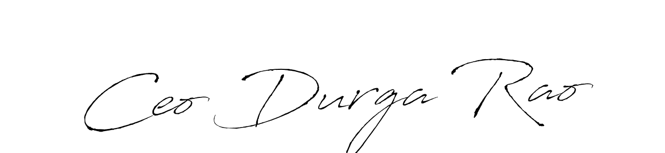 Create a beautiful signature design for name Ceo Durga Rao. With this signature (Antro_Vectra) fonts, you can make a handwritten signature for free. Ceo Durga Rao signature style 6 images and pictures png