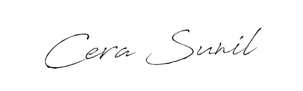 Make a beautiful signature design for name Cera Sunil. With this signature (Antro_Vectra) style, you can create a handwritten signature for free. Cera Sunil signature style 6 images and pictures png