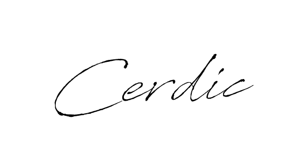 Make a beautiful signature design for name Cerdic. With this signature (Antro_Vectra) style, you can create a handwritten signature for free. Cerdic signature style 6 images and pictures png