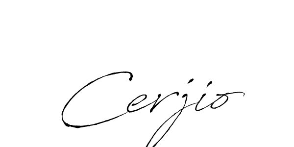 Use a signature maker to create a handwritten signature online. With this signature software, you can design (Antro_Vectra) your own signature for name Cerjio. Cerjio signature style 6 images and pictures png