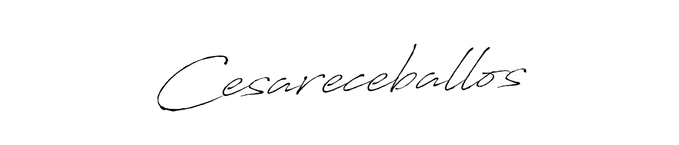 Design your own signature with our free online signature maker. With this signature software, you can create a handwritten (Antro_Vectra) signature for name Cesareceballos. Cesareceballos signature style 6 images and pictures png