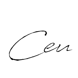 Create a beautiful signature design for name Ceu. With this signature (Antro_Vectra) fonts, you can make a handwritten signature for free. Ceu signature style 6 images and pictures png