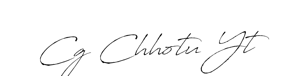 The best way (Antro_Vectra) to make a short signature is to pick only two or three words in your name. The name Cg Chhotu Yt include a total of six letters. For converting this name. Cg Chhotu Yt signature style 6 images and pictures png