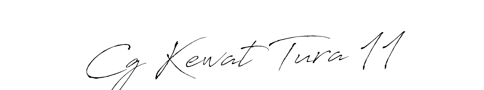 How to make Cg Kewat Tura 11 name signature. Use Antro_Vectra style for creating short signs online. This is the latest handwritten sign. Cg Kewat Tura 11 signature style 6 images and pictures png