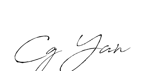 Use a signature maker to create a handwritten signature online. With this signature software, you can design (Antro_Vectra) your own signature for name Cg Yan. Cg Yan signature style 6 images and pictures png