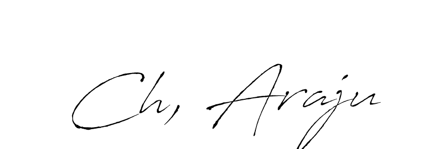 The best way (Antro_Vectra) to make a short signature is to pick only two or three words in your name. The name Ch, Araju include a total of six letters. For converting this name. Ch, Araju signature style 6 images and pictures png