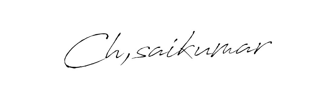 Create a beautiful signature design for name Ch,saikumar. With this signature (Antro_Vectra) fonts, you can make a handwritten signature for free. Ch,saikumar signature style 6 images and pictures png