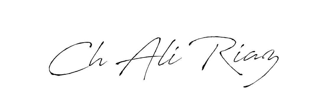 Design your own signature with our free online signature maker. With this signature software, you can create a handwritten (Antro_Vectra) signature for name Ch Ali Riaz. Ch Ali Riaz signature style 6 images and pictures png