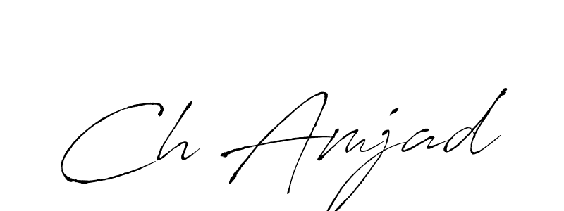 Use a signature maker to create a handwritten signature online. With this signature software, you can design (Antro_Vectra) your own signature for name Ch Amjad. Ch Amjad signature style 6 images and pictures png