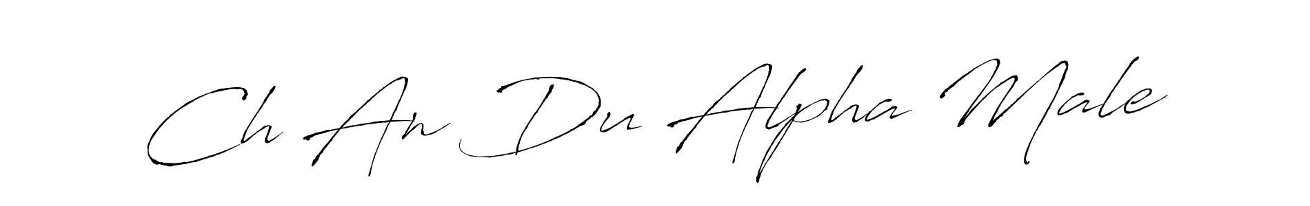 Ch An Du Alpha Male stylish signature style. Best Handwritten Sign (Antro_Vectra) for my name. Handwritten Signature Collection Ideas for my name Ch An Du Alpha Male. Ch An Du Alpha Male signature style 6 images and pictures png