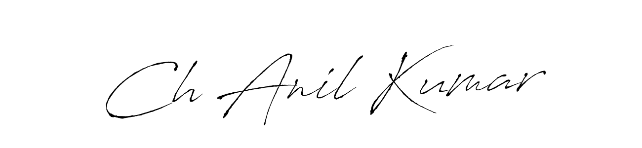 You should practise on your own different ways (Antro_Vectra) to write your name (Ch Anil Kumar) in signature. don't let someone else do it for you. Ch Anil Kumar signature style 6 images and pictures png