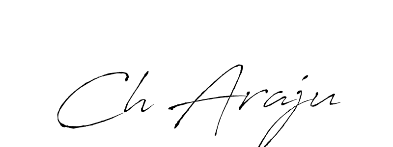 Ch Araju stylish signature style. Best Handwritten Sign (Antro_Vectra) for my name. Handwritten Signature Collection Ideas for my name Ch Araju. Ch Araju signature style 6 images and pictures png