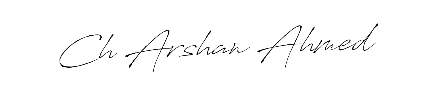 It looks lik you need a new signature style for name Ch Arshan Ahmed. Design unique handwritten (Antro_Vectra) signature with our free signature maker in just a few clicks. Ch Arshan Ahmed signature style 6 images and pictures png