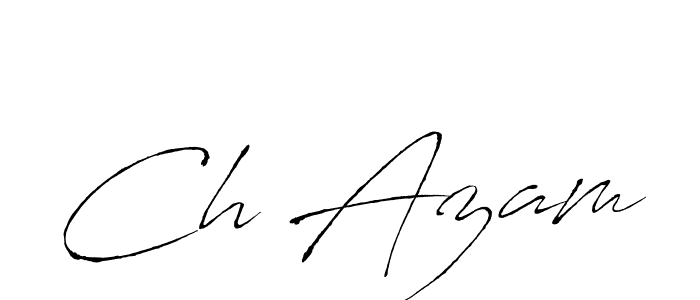 How to make Ch Azam name signature. Use Antro_Vectra style for creating short signs online. This is the latest handwritten sign. Ch Azam signature style 6 images and pictures png
