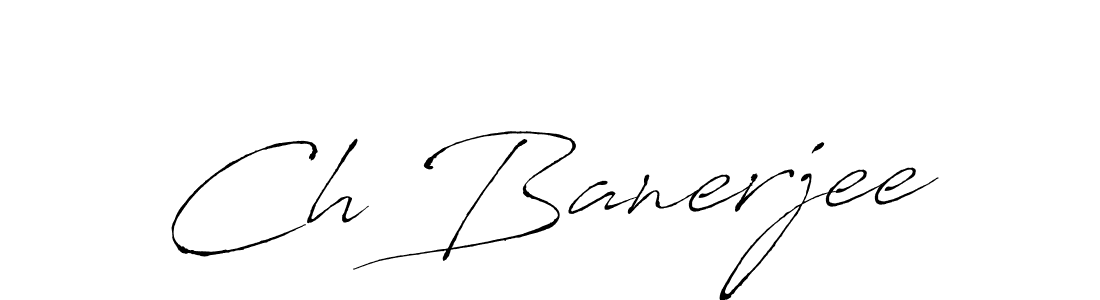 You should practise on your own different ways (Antro_Vectra) to write your name (Ch Banerjee) in signature. don't let someone else do it for you. Ch Banerjee signature style 6 images and pictures png