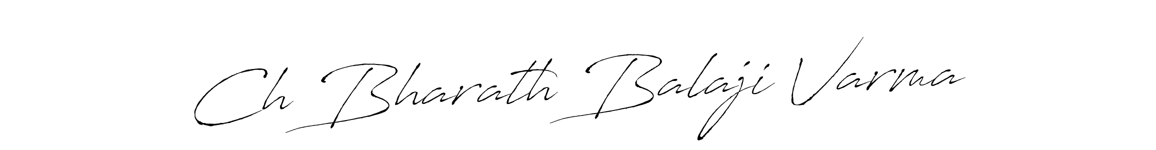 Antro_Vectra is a professional signature style that is perfect for those who want to add a touch of class to their signature. It is also a great choice for those who want to make their signature more unique. Get Ch Bharath Balaji Varma name to fancy signature for free. Ch Bharath Balaji Varma signature style 6 images and pictures png